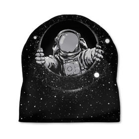 Шапка 3D с принтом Черная дыра в Тюмени, 100% полиэстер | универсальный размер, печать по всей поверхности изделия | astronaut | cosmonaut | cosmos | galaxy | meteor | moon | planet | space | star | universe | астронавт | бесконечность | вселенная | галактика | космонавт | космос | черная дыра