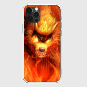 Чехол для iPhone 12 Pro с принтом Fire Wolf в Тюмени, силикон | область печати: задняя сторона чехла, без боковых панелей | Тематика изображения на принте: league of legends | lol | warwick | wolf | варвик | волк | лига легенд | лол