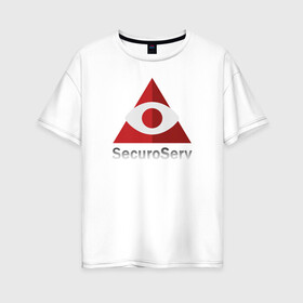 Женская футболка хлопок Oversize с принтом SecuroServ в Тюмени, 100% хлопок | свободный крой, круглый ворот, спущенный рукав, длина до линии бедер
 | auto | grand | gta | theft | гта