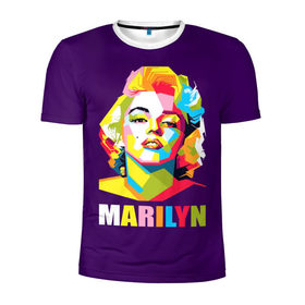 Мужская футболка 3D спортивная с принтом Marilyn Monroe в Тюмени, 100% полиэстер с улучшенными характеристиками | приталенный силуэт, круглая горловина, широкие плечи, сужается к линии бедра | marilyn monroe | актриса | звезда | кино | мэрилин монро | певица