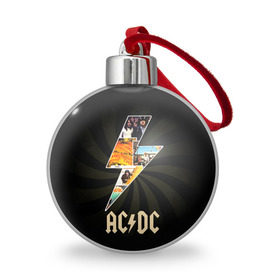 Ёлочный шар с принтом AC/DC 7 в Тюмени, Пластик | Диаметр: 77 мм | 