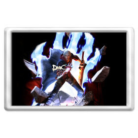 Магнит 45*70 с принтом Devil May Cry в Тюмени, Пластик | Размер: 78*52 мм; Размер печати: 70*45 | devil | данте | дьявол | слэшер