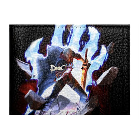 Обложка для студенческого билета с принтом Devil May Cry в Тюмени, натуральная кожа | Размер: 11*8 см; Печать на всей внешней стороне | devil | данте | дьявол | слэшер