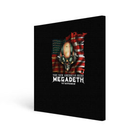 Холст квадратный с принтом Megadeth #3 в Тюмени, 100% ПВХ |  | dave | megadeth | metal | mustaine | rattlehead | rock | thrash | vic | дейв | мастейн | мегадез | мегадет | мегедес | метал | рок | треш