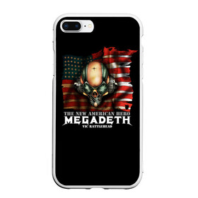 Чехол для iPhone 7Plus/8 Plus матовый с принтом Megadeth #3 в Тюмени, Силикон | Область печати: задняя сторона чехла, без боковых панелей | dave | megadeth | metal | mustaine | rattlehead | rock | thrash | vic | дейв | мастейн | мегадез | мегадет | мегедес | метал | рок | треш