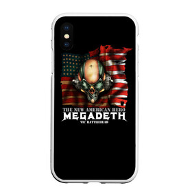Чехол для iPhone XS Max матовый с принтом Megadeth #3 в Тюмени, Силикон | Область печати: задняя сторона чехла, без боковых панелей | Тематика изображения на принте: dave | megadeth | metal | mustaine | rattlehead | rock | thrash | vic | дейв | мастейн | мегадез | мегадет | мегедес | метал | рок | треш