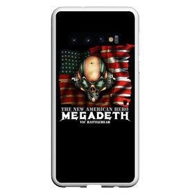 Чехол для Samsung Galaxy S10 с принтом Megadeth #3 в Тюмени, Силикон | Область печати: задняя сторона чехла, без боковых панелей | Тематика изображения на принте: dave | megadeth | metal | mustaine | rattlehead | rock | thrash | vic | дейв | мастейн | мегадез | мегадет | мегедес | метал | рок | треш