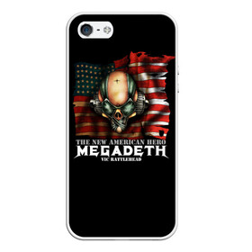 Чехол для iPhone 5/5S матовый с принтом Megadeth #3 в Тюмени, Силикон | Область печати: задняя сторона чехла, без боковых панелей | dave | megadeth | metal | mustaine | rattlehead | rock | thrash | vic | дейв | мастейн | мегадез | мегадет | мегедес | метал | рок | треш