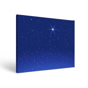Холст прямоугольный с принтом Звезда пленительного счастья в Тюмени, 100% ПВХ |  | Тематика изображения на принте: блеск | галактика | звёзды | космос | лучи | небо | ночь