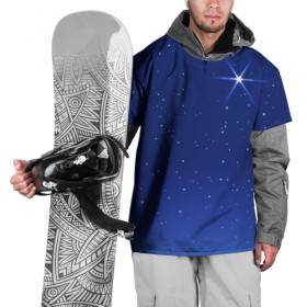 Накидка на куртку 3D с принтом Звезда пленительного счастья в Тюмени, 100% полиэстер |  | Тематика изображения на принте: блеск | галактика | звёзды | космос | лучи | небо | ночь