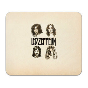 Коврик прямоугольный с принтом Led Zeppelin 1 в Тюмени, натуральный каучук | размер 230 х 185 мм; запечатка лицевой стороны | Тематика изображения на принте: led zeppelin | лед зеппелин | роберт плант