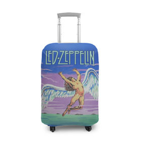 Чехол для чемодана 3D с принтом Led Zeppelin 2 в Тюмени, 86% полиэфир, 14% спандекс | двустороннее нанесение принта, прорези для ручек и колес | led zeppelin | лед зеппелин | роберт плант