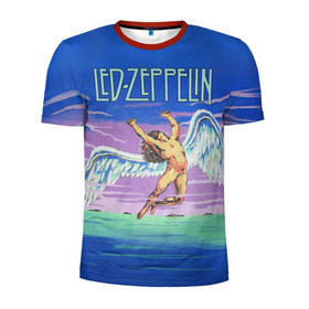 Мужская футболка 3D спортивная с принтом Led Zeppelin 2 в Тюмени, 100% полиэстер с улучшенными характеристиками | приталенный силуэт, круглая горловина, широкие плечи, сужается к линии бедра | led zeppelin | лед зеппелин | роберт плант