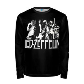 Мужской лонгслив 3D с принтом Led Zeppelin 4 в Тюмени, 100% полиэстер | длинные рукава, круглый вырез горловины, полуприлегающий силуэт | Тематика изображения на принте: led zeppelin | лед зеппелин | роберт плант