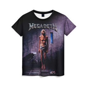 Женская футболка 3D с принтом Megadeth 7 в Тюмени, 100% полиэфир ( синтетическое хлопкоподобное полотно) | прямой крой, круглый вырез горловины, длина до линии бедер | megadeth | дирк вербурен | дэвид эллефсон | дэйв мастейн | кико лоурейро | мегадэт