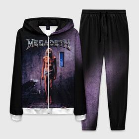 Мужской костюм 3D с принтом Megadeth 7 в Тюмени, 100% полиэстер | Манжеты и пояс оформлены тканевой резинкой, двухслойный капюшон со шнурком для регулировки, карманы спереди | megadeth | дирк вербурен | дэвид эллефсон | дэйв мастейн | кико лоурейро | мегадэт