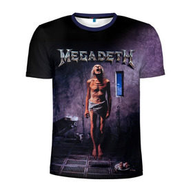 Мужская футболка 3D спортивная с принтом Megadeth 7 в Тюмени, 100% полиэстер с улучшенными характеристиками | приталенный силуэт, круглая горловина, широкие плечи, сужается к линии бедра | megadeth | дирк вербурен | дэвид эллефсон | дэйв мастейн | кико лоурейро | мегадэт
