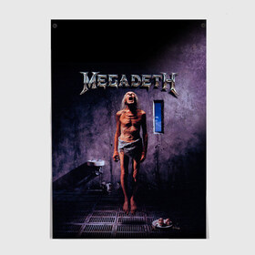 Постер с принтом Megadeth 7 в Тюмени, 100% бумага
 | бумага, плотность 150 мг. Матовая, но за счет высокого коэффициента гладкости имеет небольшой блеск и дает на свету блики, но в отличии от глянцевой бумаги не покрыта лаком | megadeth | дирк вербурен | дэвид эллефсон | дэйв мастейн | кико лоурейро | мегадэт