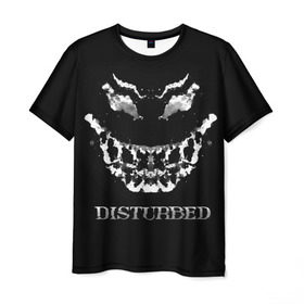 Мужская футболка 3D с принтом Disturbed 5 в Тюмени, 100% полиэфир | прямой крой, круглый вырез горловины, длина до линии бедер | Тематика изображения на принте: disturbed | donegan | draiman | moyer | wengren | венгрен | дистурбед | дониган | дрейман | мойер | хард рок