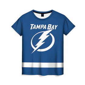 Женская футболка 3D с принтом Tampa Bay Drouin в Тюмени, 100% полиэфир ( синтетическое хлопкоподобное полотно) | прямой крой, круглый вырез горловины, длина до линии бедер | 27 | jonathan drouin | tampa bay lightning | джонатан друэн | нхл | тампа бэй лайтнинг | хоккей