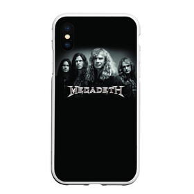 Чехол для iPhone XS Max матовый с принтом Megadeth в Тюмени, Силикон | Область печати: задняя сторона чехла, без боковых панелей | dave | megadeth | metal | mustaine | rattlehead | rock | thrash | vic | дейв | мастейн | мегадет | метал | рок | треш