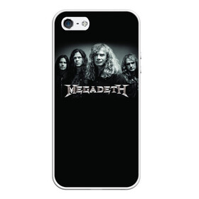 Чехол для iPhone 5/5S матовый с принтом Megadeth в Тюмени, Силикон | Область печати: задняя сторона чехла, без боковых панелей | dave | megadeth | metal | mustaine | rattlehead | rock | thrash | vic | дейв | мастейн | мегадет | метал | рок | треш