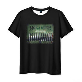 Мужская футболка 3D с принтом Megadeth в Тюмени, 100% полиэфир | прямой крой, круглый вырез горловины, длина до линии бедер | dave | megadeth | metal | mustaine | rattlehead | rock | thrash | vic | дейв | мастейн | мегадет | метал | рок | треш