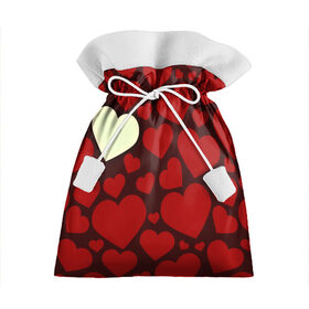 Подарочный 3D мешок с принтом Одинокое сердце в Тюмени, 100% полиэстер | Размер: 29*39 см | Тематика изображения на принте: 14 февраля | valentines day | день влюбленных | игрушка | любовь | медведь | сердце