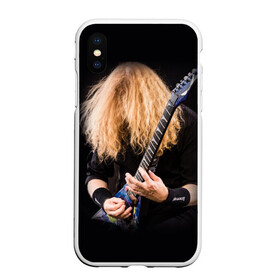 Чехол для iPhone XS Max матовый с принтом Dave Mustaine в Тюмени, Силикон | Область печати: задняя сторона чехла, без боковых панелей | dave | megadeth | metal | mustaine | rattlehead | rock | thrash | vic | дейв | мастейн | мегадет | метал | рок | треш