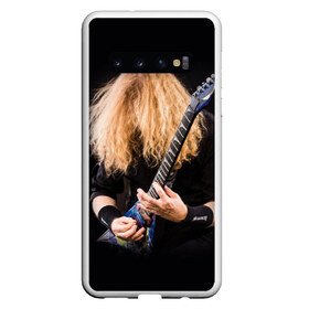 Чехол для Samsung Galaxy S10 с принтом Dave Mustaine в Тюмени, Силикон | Область печати: задняя сторона чехла, без боковых панелей | Тематика изображения на принте: dave | megadeth | metal | mustaine | rattlehead | rock | thrash | vic | дейв | мастейн | мегадет | метал | рок | треш