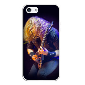 Чехол для iPhone 5/5S матовый с принтом Dave Mustaine в Тюмени, Силикон | Область печати: задняя сторона чехла, без боковых панелей | dave | megadeth | metal | mustaine | rattlehead | rock | thrash | vic | дейв | мастейн | мегадет | метал | рок | треш