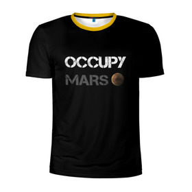 Мужская футболка 3D спортивная с принтом Захвати Марс в Тюмени, 100% полиэстер с улучшенными характеристиками | приталенный силуэт, круглая горловина, широкие плечи, сужается к линии бедра | mars | space x | илон маск | марс | планеты | спэйс икс