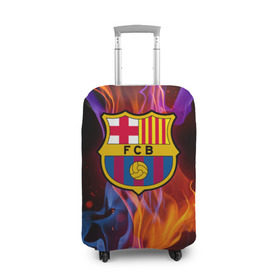 Чехол для чемодана 3D с принтом Барселона в Тюмени, 86% полиэфир, 14% спандекс | двустороннее нанесение принта, прорези для ручек и колес | fc barсelona | спорт | фк барселона | футбол | футбольный клуб басрелона