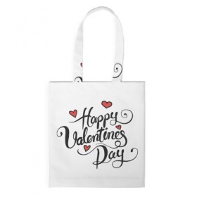 Сумка 3D повседневная с принтом Happy Valentine`s Day в Тюмени, 100% полиэстер | Плотность: 200 г/м2; Размер: 34×35 см; Высота лямок: 30 см | Тематика изображения на принте: 