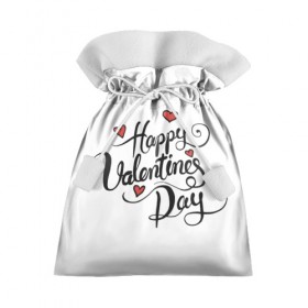 Подарочный 3D мешок с принтом Happy Valentine`s Day в Тюмени, 100% полиэстер | Размер: 29*39 см | Тематика изображения на принте: 