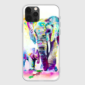 Чехол для iPhone 12 Pro Max с принтом Слоны в Тюмени, Силикон |  | Тематика изображения на принте: animal | art | bright | child | color | elephants | family | mother | rainbow | spectrum | животные | искусство | мама | радуга | ребенок | семья | слоны | спектр | цвета | яркие