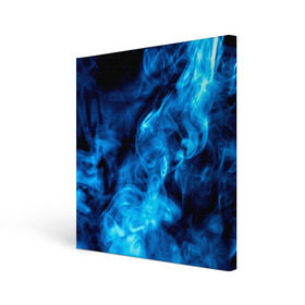 Холст квадратный с принтом Smoke в Тюмени, 100% ПВХ |  | Тематика изображения на принте: дым | огонь | пламя | синий