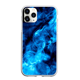 Чехол для iPhone 11 Pro матовый с принтом Smoke в Тюмени, Силикон |  | дым | огонь | пламя | синий