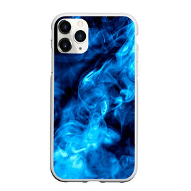 Чехол для iPhone 11 Pro Max матовый с принтом Smoke в Тюмени, Силикон |  | дым | огонь | пламя | синий