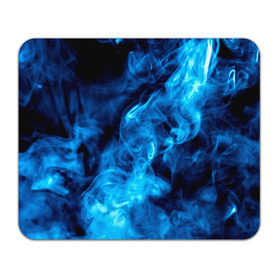 Коврик прямоугольный с принтом Smoke в Тюмени, натуральный каучук | размер 230 х 185 мм; запечатка лицевой стороны | Тематика изображения на принте: дым | огонь | пламя | синий