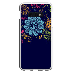 Чехол для Samsung S10E с принтом Яркие чувства в Тюмени, Силикон | Область печати: задняя сторона чехла, без боковых панелей | нежный | орнамент | узор | цветочный