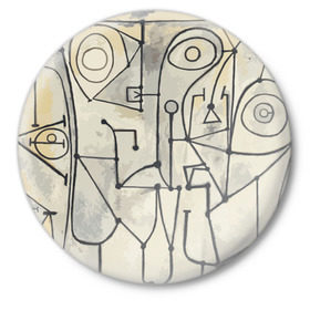 Значок с принтом Пикассо в Тюмени,  металл | круглая форма, металлическая застежка в виде булавки | пикассо
