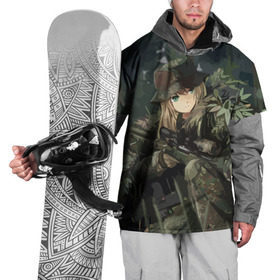 Накидка на куртку 3D с принтом Девушка с оружием в Тюмени, 100% полиэстер |  | anime | eyes | forest camouflage | girl | green | guns | japanese | rifle | sniper | аниме | винтовка | глаза | девушка | зеленые | камуфляж | лес | оружие | снайпер | японская