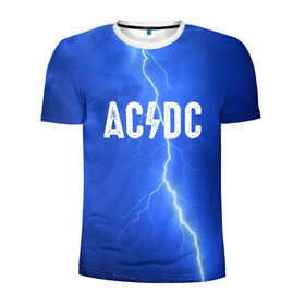 Мужская футболка 3D спортивная с принтом AC/DC в Тюмени, 100% полиэстер с улучшенными характеристиками | приталенный силуэт, круглая горловина, широкие плечи, сужается к линии бедра | Тематика изображения на принте: rok | рок