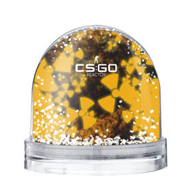 Снежный шар с принтом cs:go - Reactor style Glock18 (Реактор) в Тюмени, Пластик | Изображение внутри шара печатается на глянцевой фотобумаге с двух сторон | csgo | reactor | го | кс | реактор