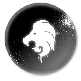 Значок с принтом cs:go - North team (Black collection) в Тюмени,  металл | круглая форма, металлическая застежка в виде булавки | csgo | north | ксго | норт