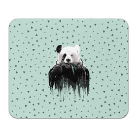 Коврик для мышки прямоугольный с принтом Панда-художник в Тюмени, натуральный каучук | размер 230 х 185 мм; запечатка лицевой стороны | Тематика изображения на принте: animal | art | artist | bear | beast | design | panda | style | арт | дизайн | животное | зверь | кисть | краски | медведь | панда | стиль | художник