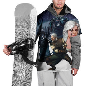 Накидка на куртку 3D с принтом The Witcher в Тюмени, 100% полиэстер |  | gwynbleidd vatt ghern | the witcher | the witcher 3: wild hunt | воители | геральт из ривии | доспехи | мечи | мужчины