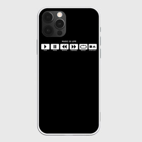 Чехол для iPhone 12 Pro Max с принтом Music is Life в Тюмени, Силикон |  | Тематика изображения на принте: rock | гитара | музыка | рок