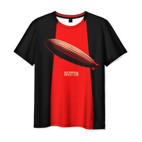 Мужская футболка 3D с принтом Led Zeppelin в Тюмени, 100% полиэфир | прямой крой, круглый вырез горловины, длина до линии бедер | led zeppelin